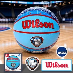 Wilson NCAA® Gold Series Blue Red Authorized Replica Basketball Size 6, 28.5”